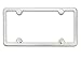 Stainless Steel License Plate Frame Kit with Mirror Polished Finish Will Never Rust or Corrode Includes US/Import Style Steel hardware 4 Hole Frame - Standard Style (easier to remove) By DFDM National