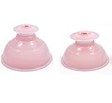 Healthy Care Vacuum Twist Suction Cupping Device Massage Relax Biomagnetic Chinese Cupping Therapy Set,Pink (2 pcs L+M)