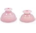 Healthy Care Vacuum Twist Suction Cupping Device Massage Relax Biomagnetic Chinese Cupping Therapy Set,Pink (2 pcs L+M)