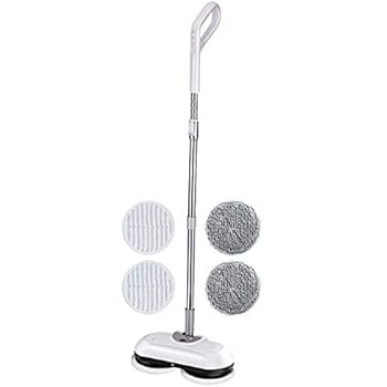 Amazon.com: Homitt Upgraded Electric Spin Mop Floor Scrubber, Cordless