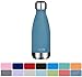 MIRA 12 oz Insulated Water Bottle - Slim Stainless Steel Cola Shape Thermo - Double Wall Hot & Cold Flask (24Hr Cold/12Hr Hot) - Hawaiian Blue