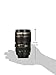 Lens Style Stainless Steel Travel Coffee Mug/Thermos with Leak-Proof Lid, 24-105mm, Black with Transparent Lid