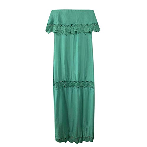 Witspace Women Sexy Off Shoulder Lace Half Sleeve Elegant Maxi Dresses - Thumbnail 3