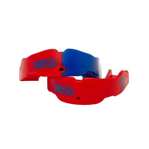 Battle Sports Science 2 Color Youth Mouthguard (2-Pack), Red/Royal