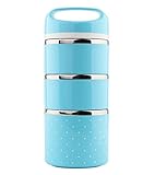 Ospard Stainless Steel Insulated Lunch Box 43 Ounces Blue SH-24
