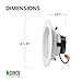 Sunco 10 Pack 4 Inch LED Recessed Lights, Retrofit Can Light for Ceiling, Baffle Trim, 660 LM, 11W (60W Equivalent), 6000K Daylight Deluxe, Dimmable, Damp Rated ETL.