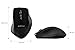 Perixx PERIMICE-716B, Wireless Ergonomic Mouse - Silent Click - Works on Almost Any Surface - Long Battery Life - Black