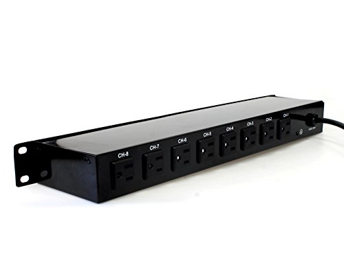 Mr. Dj PSC250 8-Channel Power Strip and Lighted Red Toggles On/Off Power Panel - Thumbnail 3