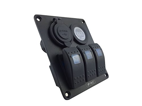 IZTOSS-Blue-led-3-gang-DC12V24V-switch-panel-with-led-power-socket-42A-dual-USB-voltmeter-and-wiring-kits IZTOSS-Blue-led-3-gang-DC12V24V-switch-panel-with-led-power-socket-42A-dual-USB-voltmeter-and-wiring-kits