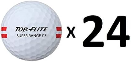 Amazon Com 24 Count Top Flite Golf Balls Super Range Restricted Flight Practice Soft Feel Extremely Durable White Sports Outdoors