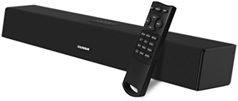 Sound bars for TV,28-inch 40W Surround Sound Bar Wired and Wireless Bluetooth Audio Speakers for TV,Bass and Treble Adjustable, Dual Connection Ways