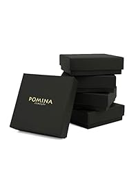 Pomina - Pendientes de aro planos de acrílico con mármol