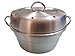 ALUMINUM WONDER POT Slow Cooker, 3 Quart, Oven Bakeware Cookware, Cooking Baking Cake Bread On Stove Top Gas, Made In Italy (Gas Not Included)