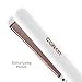 Conair Double Ceramic Flat Iron, 1 Inch Flat Iron, White / Rose Goldthumb 1