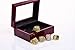HASTTHOU Dallas Cowboys Supper Bowl Championship Rings Display Box Full Set Replica (Yellow)