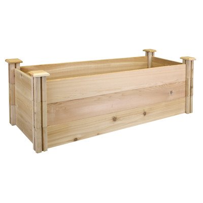 Rectangular Raised Garden Size: 16″ H x 48″ W x 16″ D