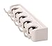 Kitchsmart - Multipurpose Wall Mounted Organizer. Ideal for hanging MOPS, BROOMS, TOOLS, SPORT EQUIPMENTS. The best Garage Organizer System! (White)