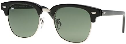 Wsunglass W955 1145 Mirror Lens Classic Clubmaster Sunglasses for Men Rb3016 W0366