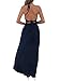 BerryGo Women's Sexy Halter V Neck Dress Floral Backless Split Beach Dress