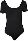 WearAll Women's Plus Size Plain Stretch Bodysuit