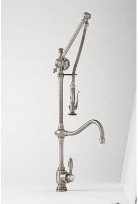 Towson Gantry 12 Articulated Kitchen Faucet With Pre Rinse Spray