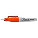 Sharpie Mini Permanent Markers, Fine Point 0.7mm, Orange Ink, Pack of 4