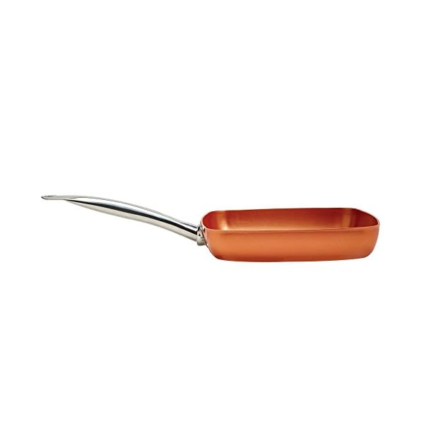 Copper Chef 9.5 Inch Square Frying Pan Skillet with Ceramic Non Stick