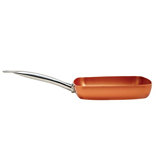 Copper Chef 9.5 Inch Square Frying Pan Skillet with Ceramic Non Stick