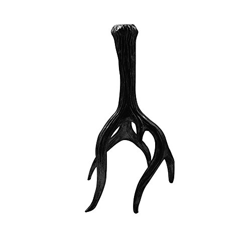 Turtle King Antler Candle Holder, Black