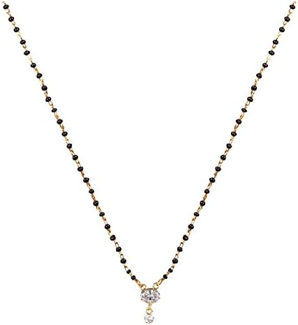 Beunew Women's Solitair Design Mangalsutra for Women (DS214)