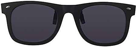 Eyewear World Polarized Clip-On Sunglasses, Glare Blocking Black Lens Made in USA, CE Marked