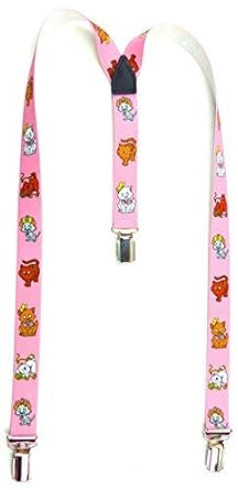 Evil Wear Kinder Hosenträger rosa Katzen Motiv 2-6 Jahre
