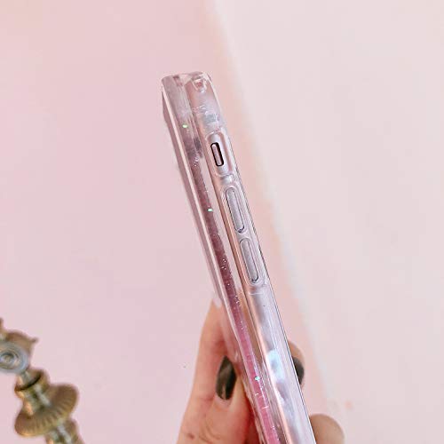 Omio for iPhone Xs Max Case Flowing Liquid Sparkle Creative Nail Polish Design Fashion Quicksand Cover for iPhone Xs Max Case Glitter Bling Slim Protective Anti Scratch Bumper Case for iPhone Xs Max