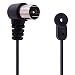 Fancasee Indoor FM Antenna 75 Ohm F Type Male Plug Jack Connector Adapter Coax Coaxial Cable Wire FM Radio Antenna for Table Top AV Stereo Receiver Home Theater Amplifier System