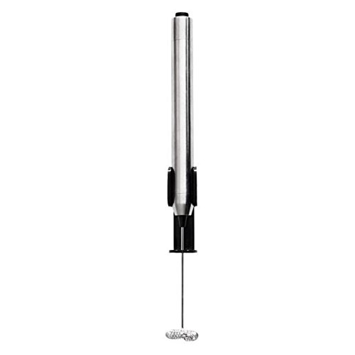 Anferstore Electric Stainless Steel Milk Frother Wand Slim Handheld Milk Frother Coffee Latte & Cappuccino with Stand