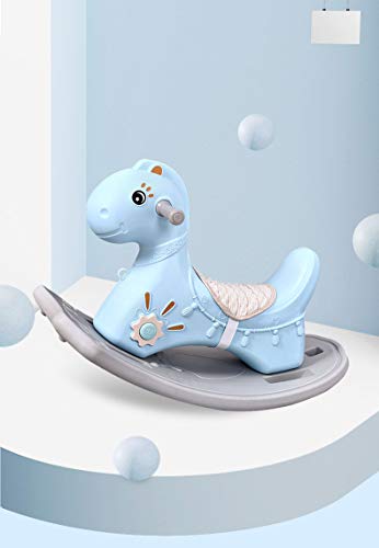 Clamaro 'Tiny' Kinder Schaukelpferd ab 1 Jahr (rosa) für Jungen und Mädchen aus wetterfestem und UV-bestädigem… – Bild 8