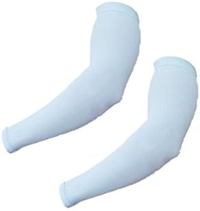 Steel Cooler UV Protection Arm Cooling Sleeve for Sports &amp; Outdoor Activities-1 Pair (Sky Blue)