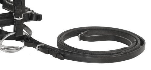 Paris Tack Opulent Series Classic Dressage Bridle with Crank Noseband and Flash Attachment, Black, Oversize