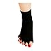 Minjie Yoga Gym Massage Half Toe Socks Foot Alignment Socks Toe Separator Socks Comfy Toes Alignment Socks for Women men(Rose+Black)