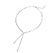 Sterling Silver Tassel Y Necklace by LEMONDROP
