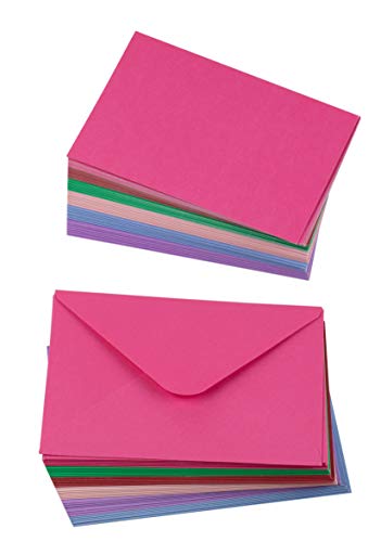 48-Pack Blank Greeting Cards - Plain Cards and Matching Color Envelopes for DIY Holiday Cards, Thank You Cards, Party Invitation, Birthday, Wedding, 6 Colors, 4 x 6 Inches
