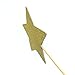 TooMeeCrafts Double Sided Gold Glitter Star Cake Topper for Twinkle Twinkle Little Star Baby Shower Theme Decoration Pack of 12