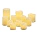 Flameless LED Decorative Candles Set, Real Ivory Wax Flickering LampLust Candle Pack, Variety Sizes, Batteries Included, Indoor Use - Set of 11