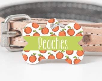 peach dog collar