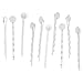 Beadaholique 10-Piece Enamel Metal Bobby Pins with Pad for Gluing, 8mm, White