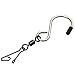 NICO SEE WONDER 10pcs Swivel S Hooks Clips, Hanging Wind Spinners for Chimes Crystal Twisters, Windsocks and Any Plants, Party Supply, 3 Inch