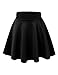 MBJ WB669 Womens Basic Versatile Strechy Flare Skater Skirt XL Black