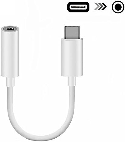Type C to 3.5mm Audio Headphone Stereo Adapter Connector for LeEco Le 2/Max 2/Le S3/2S/2 Pro Motorola Moto Z, and Other USBC Devices(10cm) 1PC