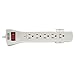 Tripp Lite 7 Outlet Surge Protector Power Strip, 12ft Long Cord, Right-Angle Plug, Fax/Modem Protection, RJ11, $50,000 INSURANCE (SUPER6TEL12)