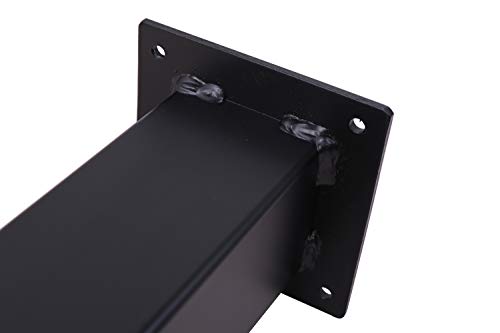 ECLV 4 x 28" Straight Steel Dining Table Legs, Steel Coffee Table Legs, Office Table Legs,Computer Desk Legs,Industrial Kitchen Table Legs,Black